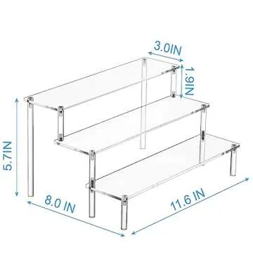 HENABLE Acrylic Display Risers for Perfumes & Collectibles