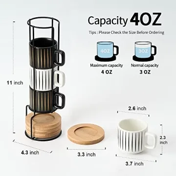 Elegant LUKA Porcelain Espresso Cup Set - Stylish and Durable