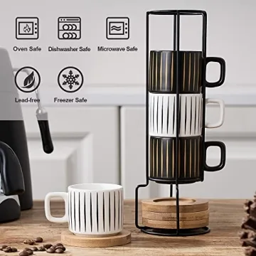 Elegant LUKA Porcelain Espresso Cup Set - Stylish and Durable