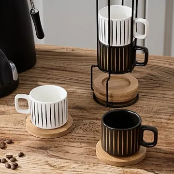 Elegant LUKA Porcelain Espresso Cup Set - Stylish and Durable