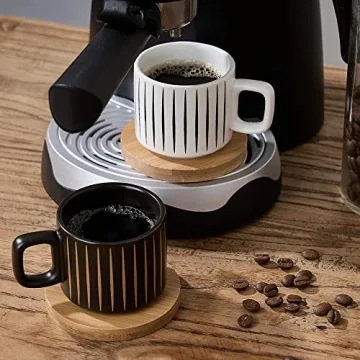 Elegant LUKA Porcelain Espresso Cup Set - Stylish and Durable