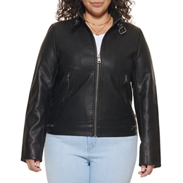 Levi's Women's Faux Leather Motocross Racer Jacket - Stylish & Ethical
