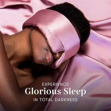 Luxury DROWSY Silk Sleep Mask for Complete Darkness and Comfort