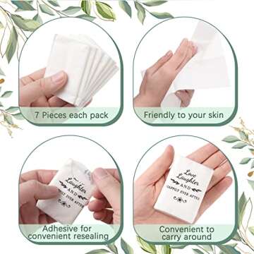 50 Bulks Wedding Facial Tissues Items for Wedding Welcome Bags Pocket Facial Tissues Mini Tissues Wedding Favors for Guests 3 Ply Travel Tissue Packs for Wedding Celebration Party Ceremony Graduation