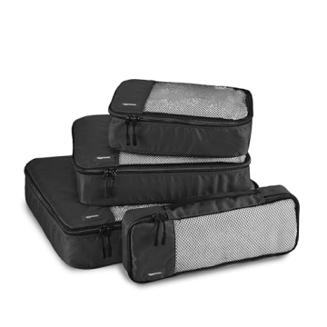 Amazon Basics 4 Piece Travel Organizer Cubes Set