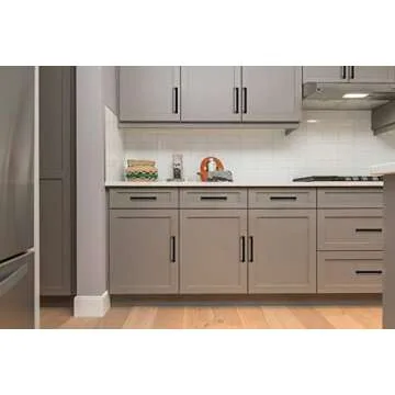 Ravinte 15 Pack 5 Inch Kitchen Square Cabinet Handles Matte Black Cabinet Pulls Black Drawer Pulls Kitchen Cabinet Hardware Kitchen Handles for Cabinets Cupboard Handles Drawer Handles