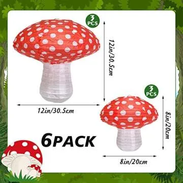 Mushroom Hanging Lanterns for Magical Party Decor