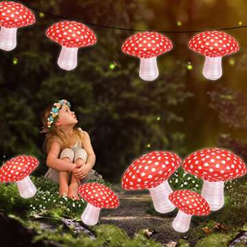 Mushroom Hanging Lanterns for Magical Party Decor