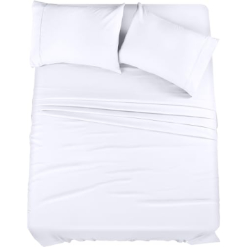 Utopia Bedding King Bed Sheets Set - Cozy Quality Microfiber 4-Piece Set