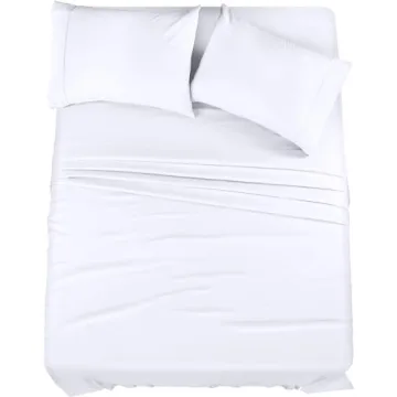 Utopia Bedding King Bed Sheets Set - Cozy Quality Microfiber 4-Piece Set