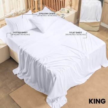 Utopia Bedding King Bed Sheets Set Soft Durable Quality