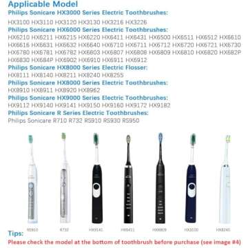 Replacement Charger Base for Philips Sonicare Electric Toothbrush HX6100, Travel Charger for Philips Sonicare HX3000 / HX6000 / HX8000 / HX9000 Series