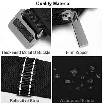 Sling Bag Light Thin Chest Shoulder Bag Casual Daypack Shoulder Crossbody Wander Plus Anti Theft Bag Outdoor Travel Hiking Bag (1.0 Black, Small)