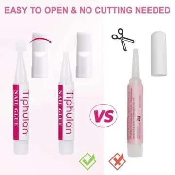 TIPHULAN Nail Glue for Quick-Drying Salon Quality Nails