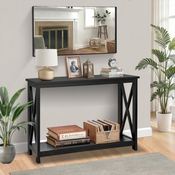 Stylish SUPER DEAL 2-Tier Console Table for Small Spaces