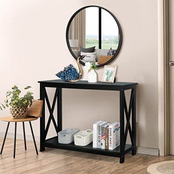 Stylish SUPER DEAL 2-Tier Console Table for Small Spaces