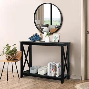 Stylish SUPER DEAL 2-Tier Console Table for Small Spaces
