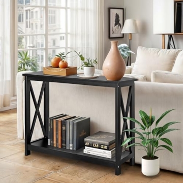 Stylish SUPER DEAL 2-Tier Console Table for Small Spaces