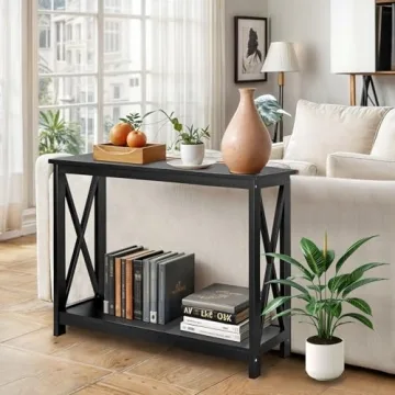 Stylish SUPER DEAL 2-Tier Console Table for Small Spaces