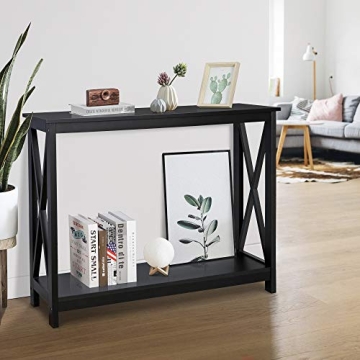 Stylish SUPER DEAL 2-Tier Console Table for Small Spaces