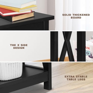 Stylish SUPER DEAL 2-Tier Console Table for Small Spaces