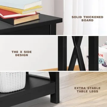 Stylish SUPER DEAL 2-Tier Console Table for Small Spaces