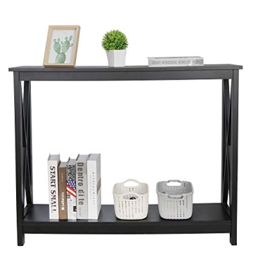 Stylish SUPER DEAL 2-Tier Console Table for Small Spaces