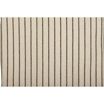 Piper Classics Katie's Vintage Stripe Throw Blanket, 70" L x 55" W, Oversized, Urban Rustic Farmhouse Bedding, Natural Cream w/Black Stripes Blanket
