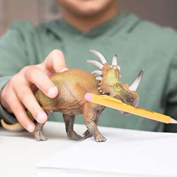 Schleich Dinosaurs, Realistic Dinosaur Toys for Boys and Girls, Styracosaurus Toy Figurine, Ages 4+