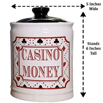 Cottage Creek Casino Money Jar - Unique Gifts for Him & Her