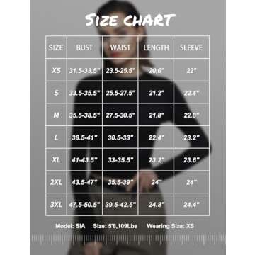 PUMIEY Long Sleeve Shirts for Women Slim Fit Tops Fall Fashion Basic Tee, Jet Black Large