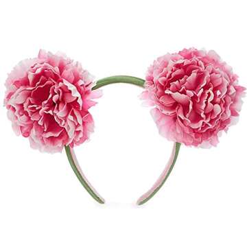 Disney Parks Minnie Mouse Ears Headband - Pink Flowers