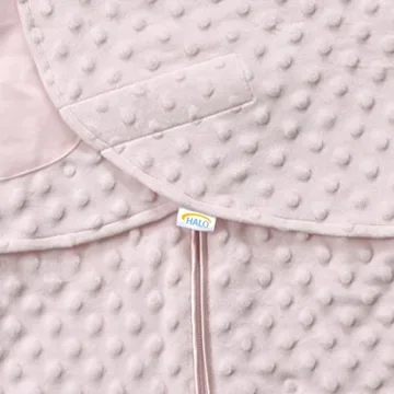 HALO Sleepsack Swaddle for Safe Sleep - Plush Dot Design
