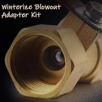 TINSKY Brass RV Winterize Adapter Kit for Protection