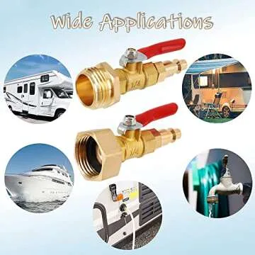 TINSKY Brass RV Winterize Adapter Kit for Protection
