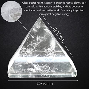 Amazing Gemstone Clear Quartz Pyramid Crystal - Healing & Decor