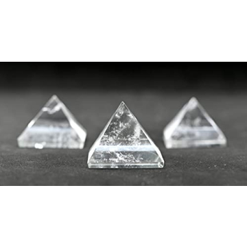 Clear Quartz Pyramid Crystal for Healing and Meditation