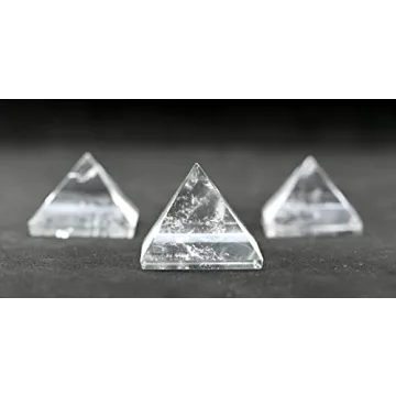 Clear Quartz Pyramid Crystal for Healing and Meditation