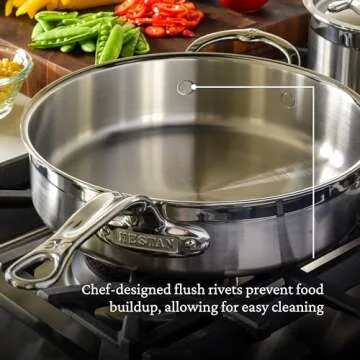 Hestan ProBond 3.5 Quart Stainless Steel Sauté Pan