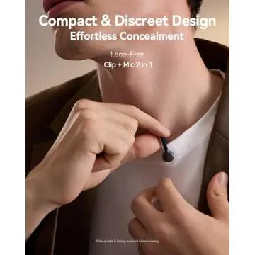 Hollyland Lark M2S Mini Combo (Camera RX+Type-C RX) Wireless Microphone for Camera/iPhone/Android/La...