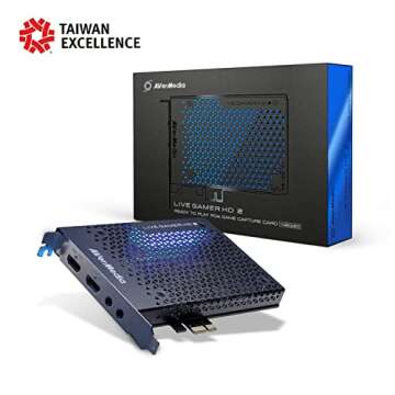 AVerMedia Live Gamer HD 2-PCIe Internal Game Capture Card, Record and Stream in 1080p 60 with Multi-...