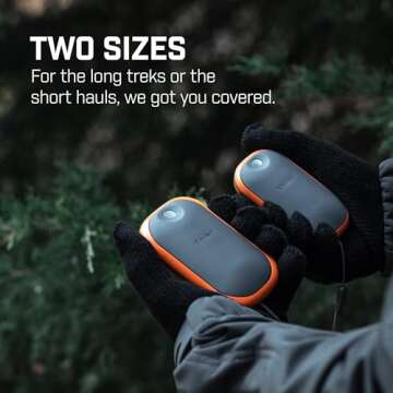 THAW Rechargeable USB Hand Warmer, Portable Power Bank Charger, Great for Hunting, Sports, Camping, ...