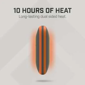 THAW Rechargeable USB Hand Warmer, Portable Power Bank Charger, Great for Hunting, Sports, Camping, Outdoors, 3 Levels of Relaxing Heat - Small,Orange and Gray