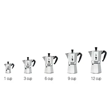 Bialetti - Moka Express: Iconic Stovetop Espresso Maker, Makes Real Italian Coffee, Moka Pot 3 Cups (4.3 Oz - 130 Ml), Aluminium, Silver