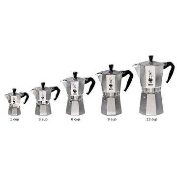 Bialetti - Moka Express: Iconic Stovetop Espresso Maker, Makes Real Italian Coffee, Moka Pot 3 Cups (4.3 Oz - 130 Ml), Aluminium, Silver