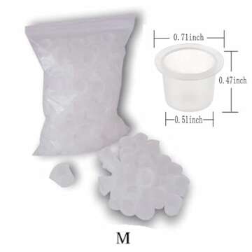Disposable Medium Tattoo Ink Caps - DOWEI 1000 pcs