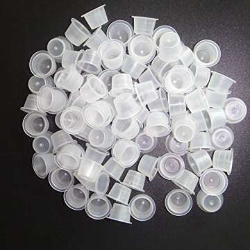 Disposable Medium Tattoo Ink Caps - DOWEI 1000 pcs