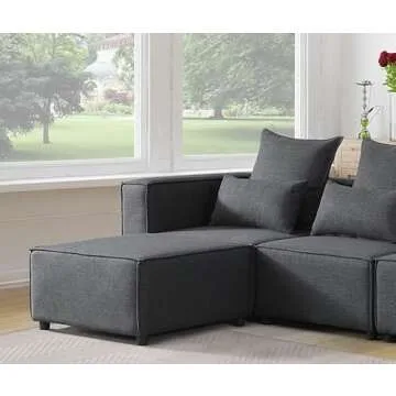 BIOEVER Modular Sectional Sofa with Reversible Chaise