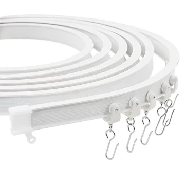 Trimold Premium Ceiling Curtain Track System - Flexible Design for Easy Gliding