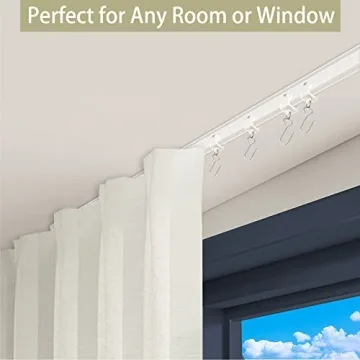 Trimold Premium Ceiling Curtain Track System for Easy Gliding